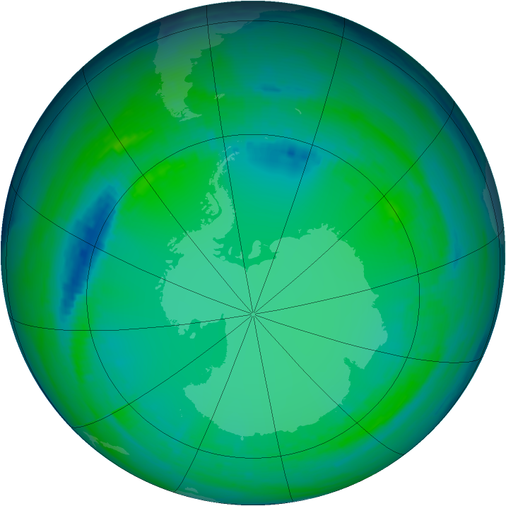 Ozone Map 2004-07-22